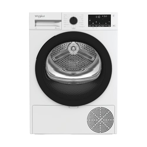 Whirlpool C WD 103M WBS IT – Asciugatrice 10 Kg A Pompa di Calore, Libera Installazione, Classe D, 6° SENSO, Adaptive Dry, Irontouch, Scarico Diretto, Opzione Luce Cestello. 84,6 x 59,8 x 60,7 cm
