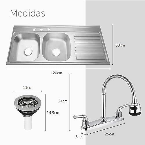 Encuentra reviews de Lavabo doble para cocina Top diez. 15 Imagen adicional