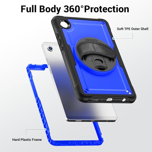 Coque Galaxy Tab A9 antichoc avec béquille rotative 360 - 4