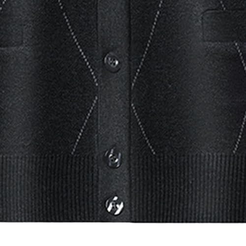 Mens Soft Breathable Buttons Sweater V-Neck Slim Fit Long Sleeve Sweaters Classic Fashion Casual Cardigan4