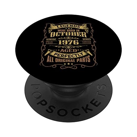 Las leyendas del cumpleaños 46 nacieron en octubre de 1976 PopSockets PopGrip Intercambiable