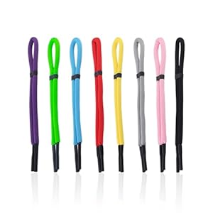 JDNFKG 8 Stück Farbige Tauchseile, Praktische Schwimmbrillenseile, Elastische Anti-Lost-Seile, Geeignet Zum Tauchen, Surfen Und Bootfahren.