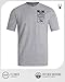 Spyder Mens Graphic T-Shirts - Soft Cotton Blend Classic Crewneck Short Sleeve Shirts for Men, Casual Shirts for Daily Wear, Size Medium, Grey Heather