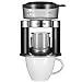 Linkind Pour Over Rotierter Kaffeemaschine, Automatischer Kaffeefilter, Tragbar Kaffeebereiter Dauerfilter aus Edelstahl, Schwarz