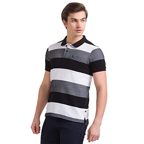 Image of Parx Cotton Black T-Shirt for Men