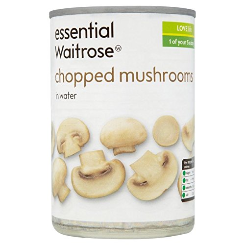 Essential Waitrose Chopped Mushrooms 290g