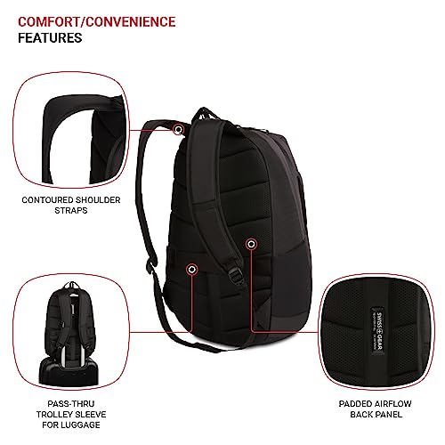 SwissGear MetroEdge, Black/Charcoal, 18.5-Inch2