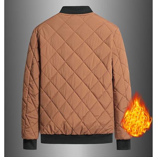Xiaojmake Men's Quilted Puffer Bomber Jacket Packable Bomber Jacket Lightweight Insulated Rib Varsity Lightweight Padded Coat3