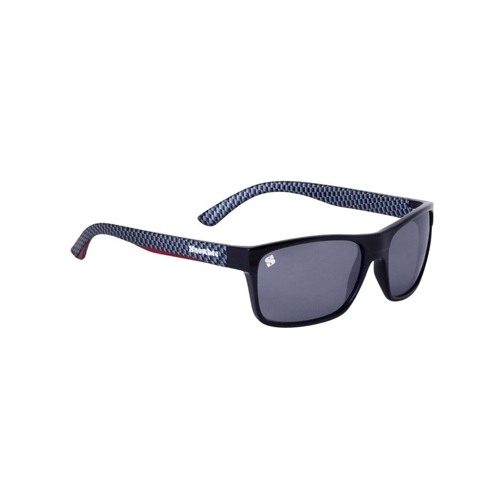 Snowbee Spectre Retro Full Frame Polarised Sunglasses – Lightweight Polycarbonate Frame, 1mm TAC Lenses – For Fly Fishing, Boating, Driving, Outdoor Sports (Smoke)