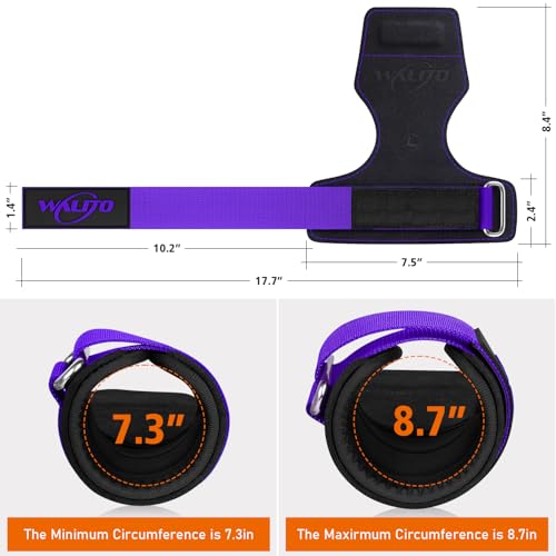 Image of Weight Lifting Wrist Strap,Double Layer Leather Wrist Wraps with Neoprene Padding for Weightlifting & Deadlifts - Adjustable Gym Straps for Men & Women