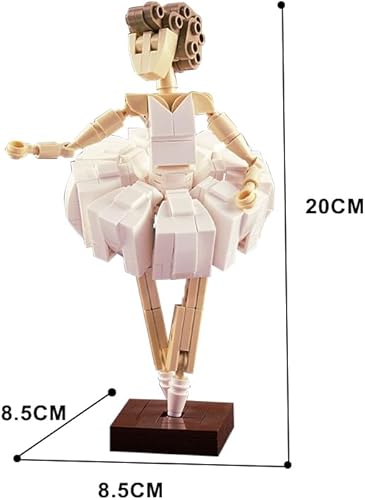 Miniatura 4 de ICEBRICKS Bloques de construcción de bailarina, juego de bloques de construcción de figuras de bailarina, kit de juguete de bailarina, gran