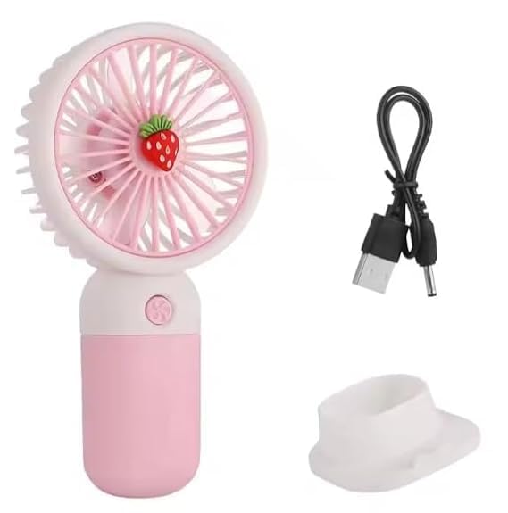 Mini Fan,Portable Hand Fan, 3 Mode Small Fan, USB Fan Rechargeable for Indoor and Outdoor Use by Women and Men (Multicolour)-image-7