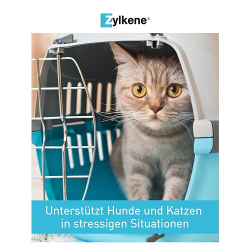 Vetoquinol Zylkene 75 mg | 30 Kapseln | Ergänzungsfuttermittel für Hunde und Katzen | Zur Unterstützung in ungewohnten Situationen | Mit Trypsin-hydrolysiertem Rinder-Kasein