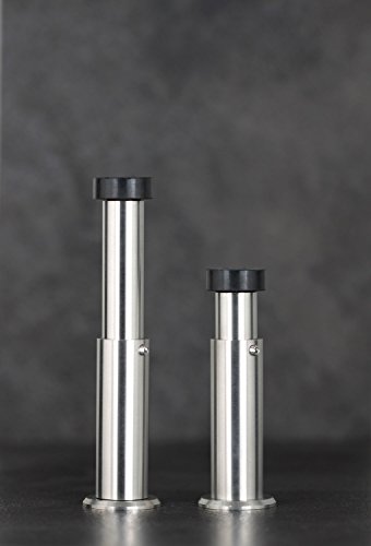 EVI Herrajes | Butoir De Porte En Laiton | 28x30mm | Finition Mate | Installation Par Vis | Mod. 202LMT