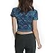Unionbay Juniors Winston Floral Denise Top, Slate Blue, Small