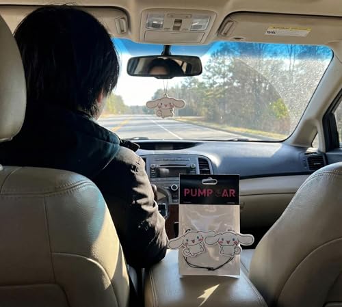 Image of PumpCar 2 pieces cute double-sided hanging cartoon cherry-scented funny car air freshener Cool hanging for rearview mirror Car Interior Accessories Gifts