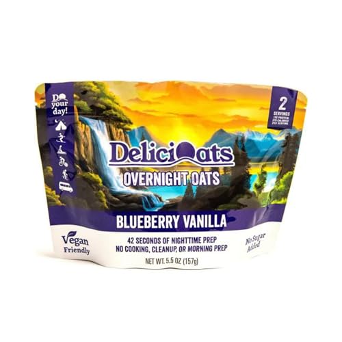 DeliciOats Overnight Oats Blueberry Vanilla 1 Pack