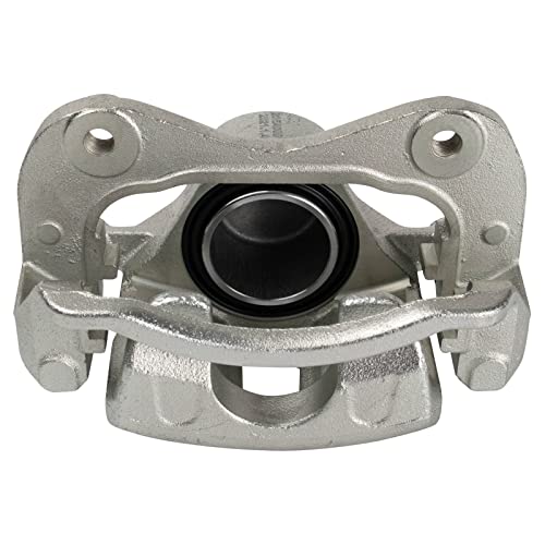 Image of TRQ Front Brake Caliper Set Zinc Coated Brackets Hardware Compatible with 2005-2009 Hyundai Tucson 2005-2010 Kia Sportage