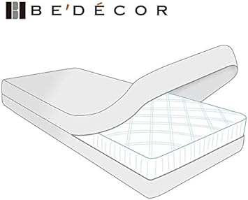 Bedecor Zippered Twin Mattress Protector Cover for 3-6 Depth Mattress,Fully Encased Liquid Proof Urine Pee Protection Breathable Smooth Incontinence Pet Baby Potty Training