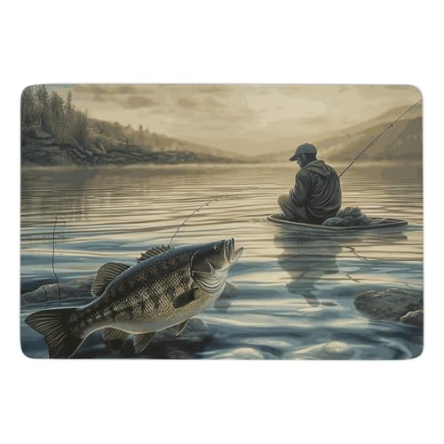 Tapis de bain antidérapant en velours corail grand format - 2