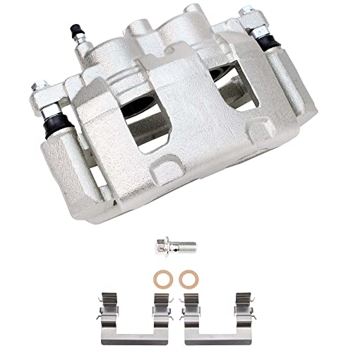 Image of Detroit Axle - Front Brake Kit for 2006-2013 Chevrolet Impala 06-07 | Monte Carlo 06-11 Buick Lucerne Drilled & Slotted Disc Brake Rotors Ceramic Brake Pads Replacement Brake Calipers