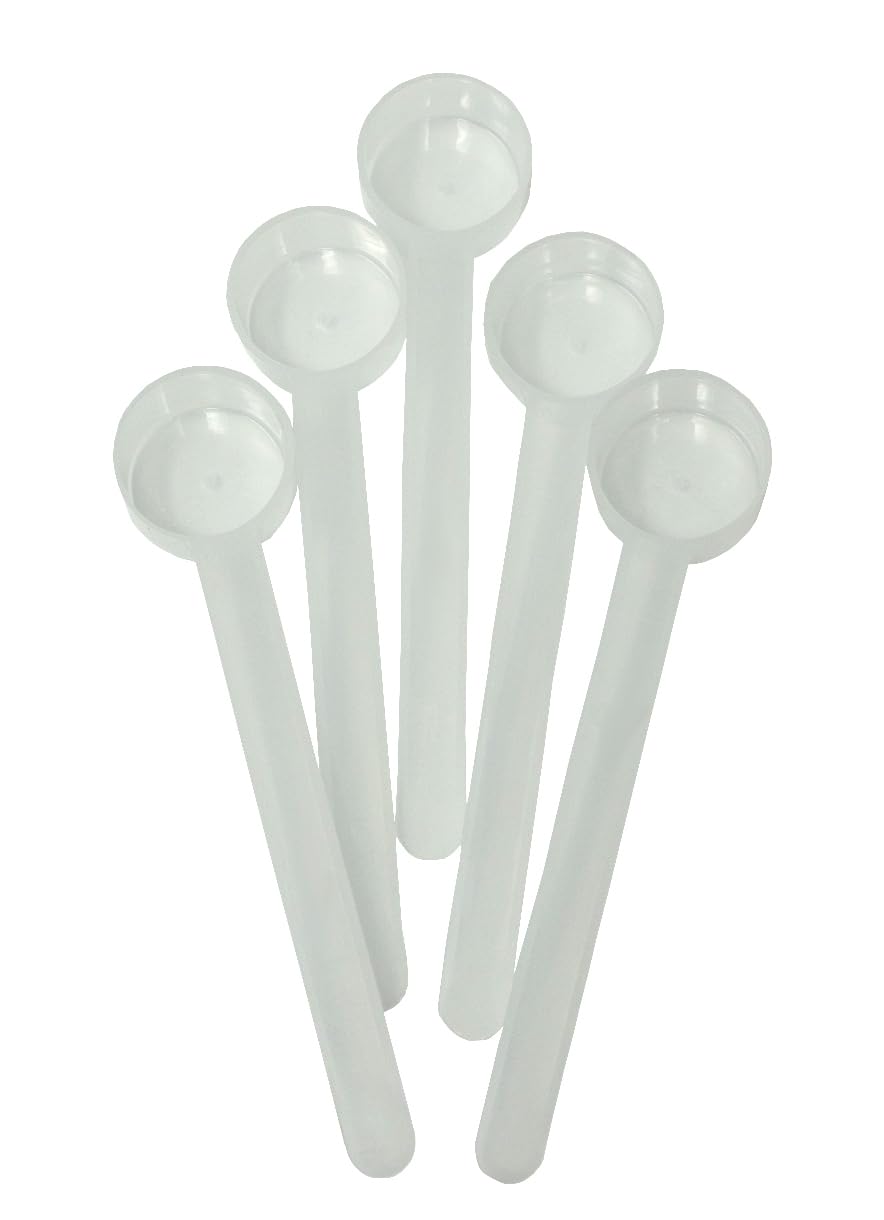 1 Tablespoon (1/2 Oz. | 3 Teaspoon | 14.8 mL) Long Handle Plastic Measuring Spoon for Coffee, Protein Powder, Spices, Grains, Dry Goods – Food-Grade BPA-Free (Pack of 5)
