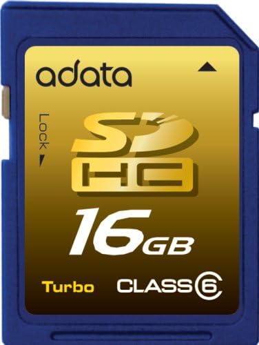 A-DATA 16GB Class 6 Turbo SDHC card with High-Speed 4-in-1 USB Reader.