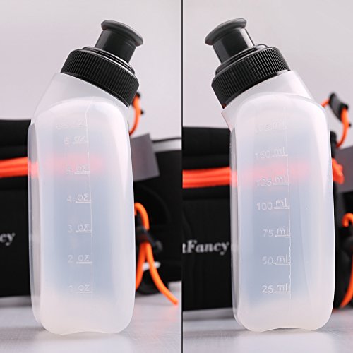Lotfancy Running Fuel Belt With Water Bottle (2X6Oz, Bpa Free) – Hydration Belt For Women & Men – Runners Waist Pack For Marathon, Race, Fits Iphone 6 Plus, 7, 7 Plus & Other Smart Phones #TOP7