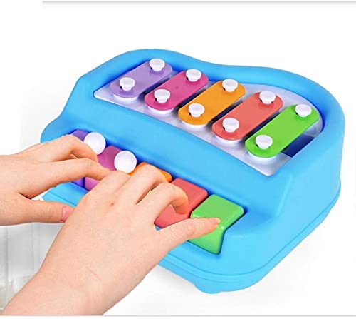 Veryke 2 n 1 Musical Melody Xylophone and Piano Keyboard 7 Switch Non Battery Operated.