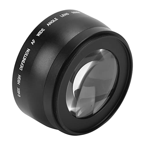 ASHA 58mmカメラ広角レンズ、0.45X広角マクロレンズ、Canon用 Nikon用 Sony用 Olympus用 Camera