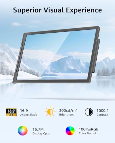 Image of Yodoit Laptop Screen Extender, 14 inch FHD 1920x1080 Travel Monitor with USB Type C Port and Built-in Speakers Compatible with MacBook