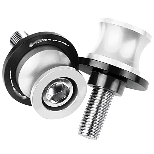 Bobines de bras oscillant 8mm vis support diabolos moto argent pour Suzuki V-Strom DL 650 1000