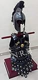 Color: negro envejecido. Nautica Replica Hub Medieval Armadura Negro Troy Casco Negro Ciruela Con Medieval Armadura Romana Traje Espartano W/Chaqueta Muscular
