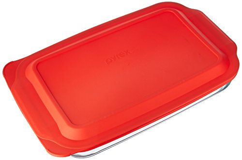 Pyrex 4 Qt. Oblong Baking Dish with Cover (4.8 Quart Outside Measurement)