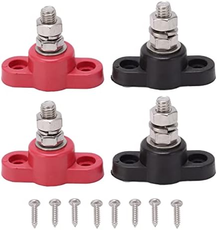 Red Junction Block Power Post Set Insulated Terminal Stud 5/16 In - Foto 8