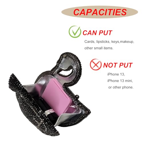 Image of Elegant Swan Evening Purse Animal Crystal Clutch Women Minaudiere Handbag Party Luxury Rhinestone Bag | Animal Crystal
