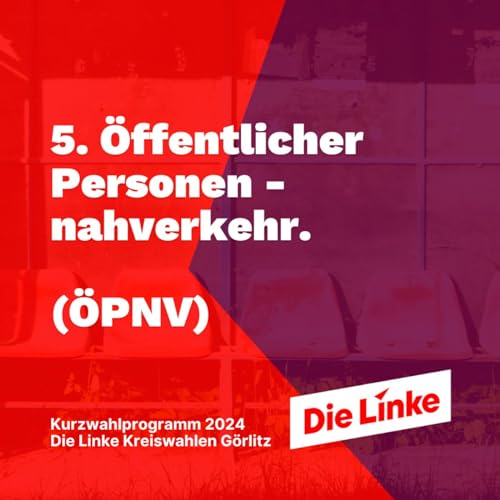 5. &Ouml;ffentlicher Personennahverkehr. (&Ouml;PNV)