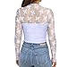 PINKMSTYLE High Neck Lace Bodysuit for Women Long Sleeve, Sexy Going Out Tops, Concert Outfits, Fall Fashion