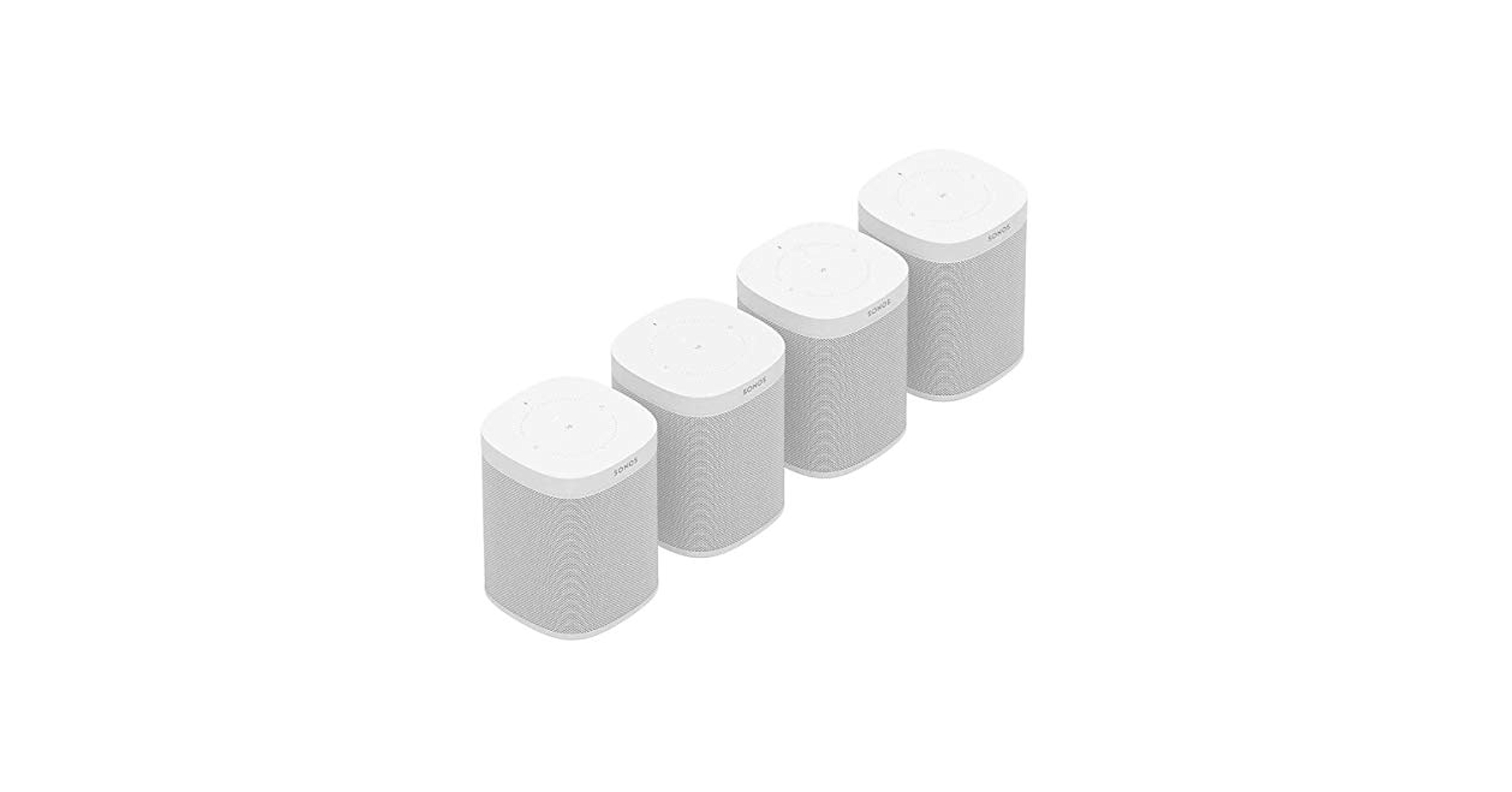 Amazon.com: Sonos One (Gen 2) Four Room Set Voice Controlled