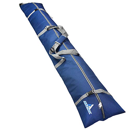 Athletrek Padded Ski Bag with Adjustable Length Design - Safely Store, Transport