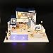 Flever Dollhouse Miniature DIY House Kit Creative Room with Furniture for Romantic Artwork Gift-Mermaid Tribe