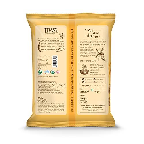 Image of JIWA healthy by nature Organic Quinoa, 1 Kg, (Certified Organic & Gluten Free) & Organic Foxtail Millet, 1 kg