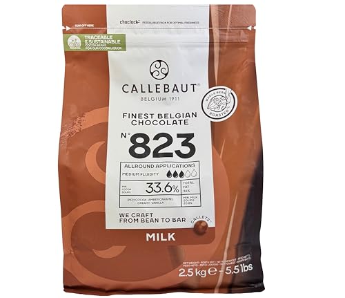 CALLEBAUT Receipe No. 823 - Kuvertüre Callets Vollmich Schokolade 33 6% Kakao 1 x 2 5kg