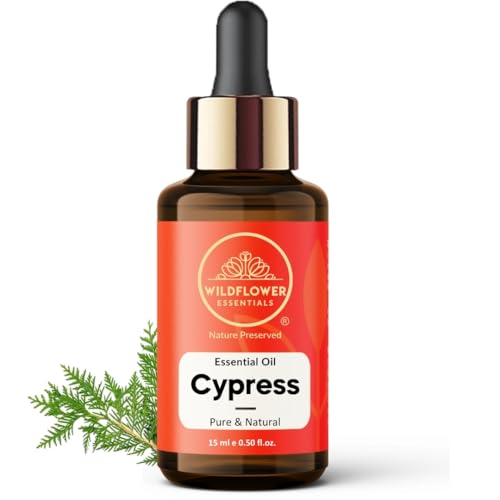 Image of Cypress Essential Oil (Cupressus sempervirens) Pure | Non-Sticky | Non-greasy | Lightweight | Men & Women | All Skin Types | Steam Distilled 15ml (0.50 Fl Oz)