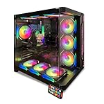 High-Performance Gaming PC Desktop Computer Intel Core i7-7700 4.2GHz 16GB DDR4 RAM 1TB SSD RX 580 8GB RGB RUIX Case Fast FPS Esports VR-Ready Streaming PC