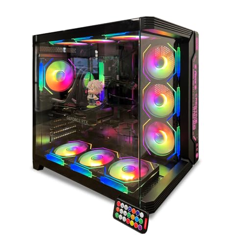 High-Performance Gaming PC Desktop Computer Intel Core i7-7700 4.2GHz 16GB DDR4 RAM 1TB SSD RX 580 8GB RGB RUIX Case Fast FPS Esports VR-Ready Streaming PC