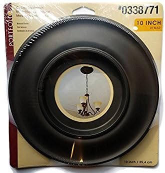 Portfolio 10 Inch Composite Ceiling Medallion, Bronze Color Finish