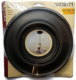 Portfolio 10 Inch Composite Ceiling Medallion, Bronze Color Finish