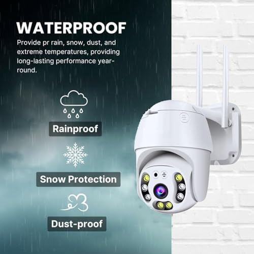 Image of TP PLUS 3MP Full HD Indoor Wireless WiFi CCTV Security Camera | Motion Tracking | Two Way Talk | Colored Light Vision | Support Upto 128GB SD Card | Includes Indian Holder (Dome Camera)