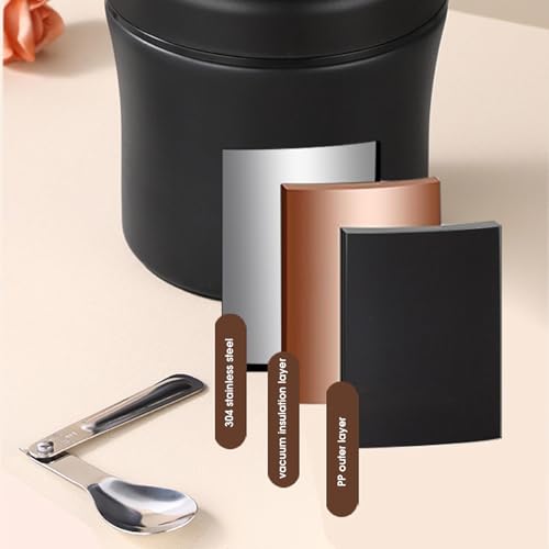 Termo de comida para el trabajo escolar con boca ancha y asa cómoda 3